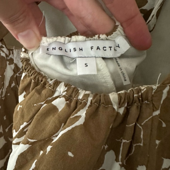 English Factory “Floral Print Maxi Dress” in Tan - Sz. S - Picture 5 of 5